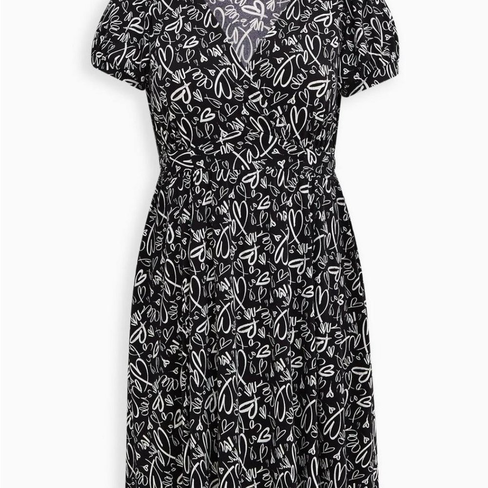 Torrid Mini Studio Knit Surplice Dress 1